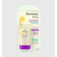 Aveeno Baby Continuous Protection Mineral Sunscreen Stick for Sensitive Skin - 13g